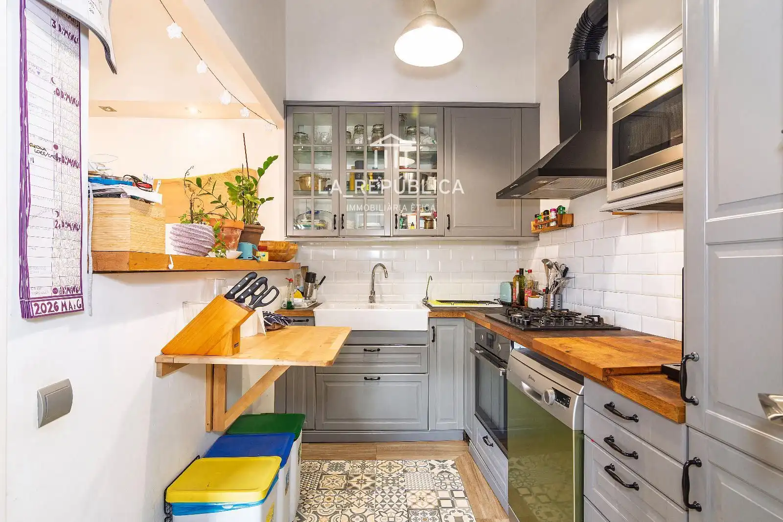 Cocina de Piso en venta en Mataró con Aire acondicionado, Parquet y Balcón