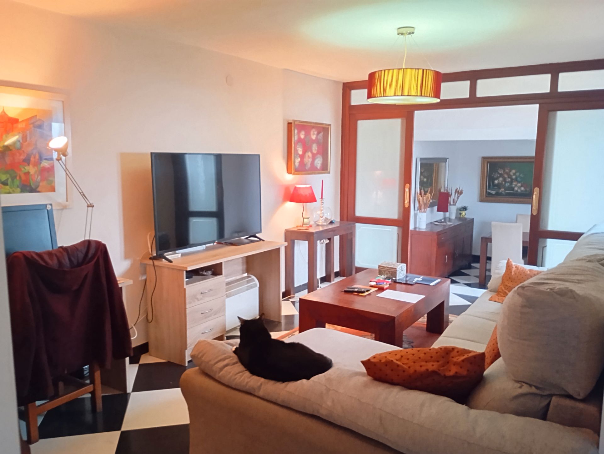 Living room of Single-family semi-detached for sale in Antequera  with Air Conditioner, Terrace and Storage room