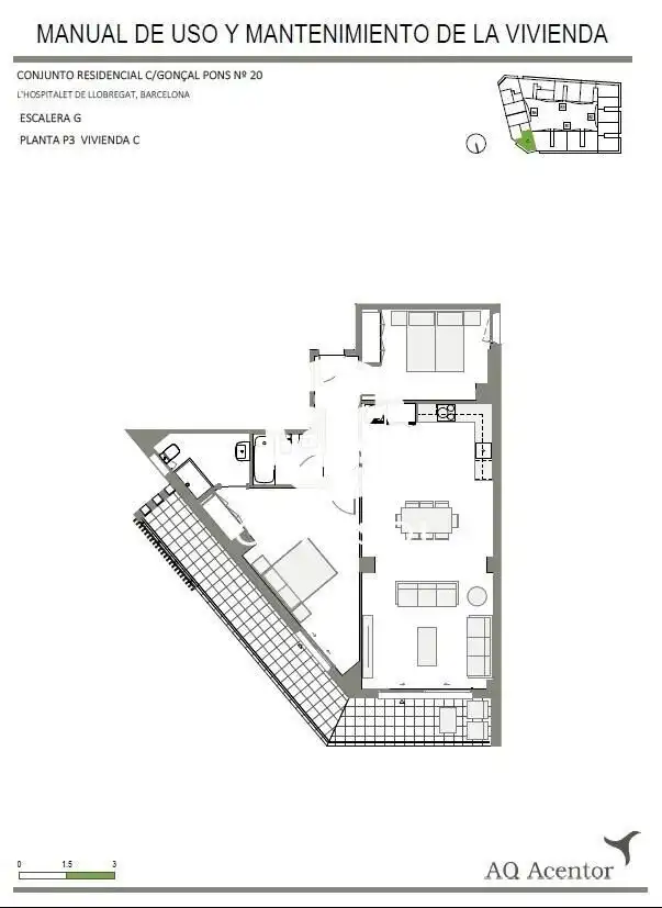 Piso en venta en L'Hospitalet de Llobregat con Calefacción, Jardín privado y Parquet