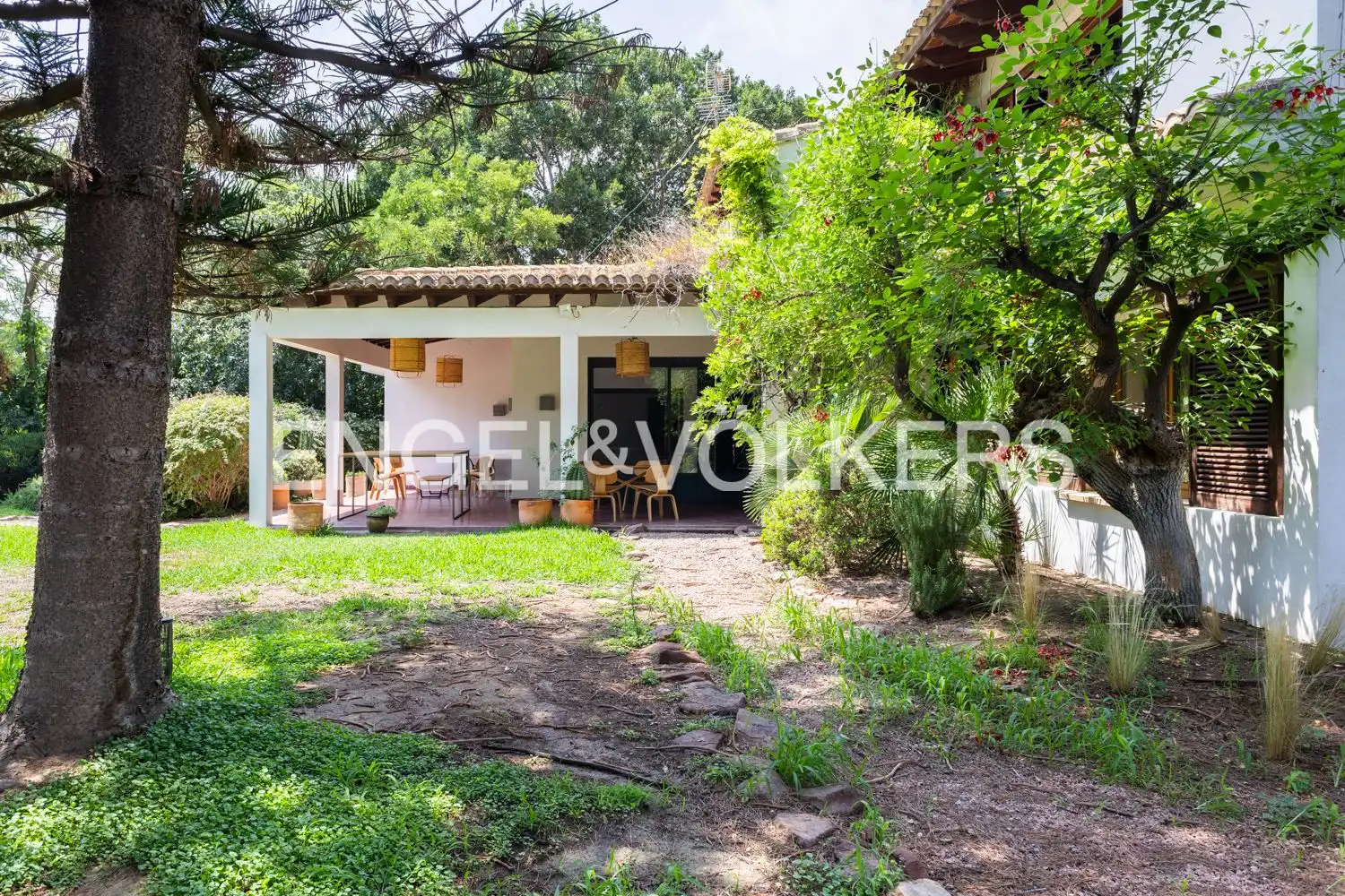 Jardín de Casa o chalet de alquiler en Rocafort con Aire acondicionado, Calefacción y Jardín privado