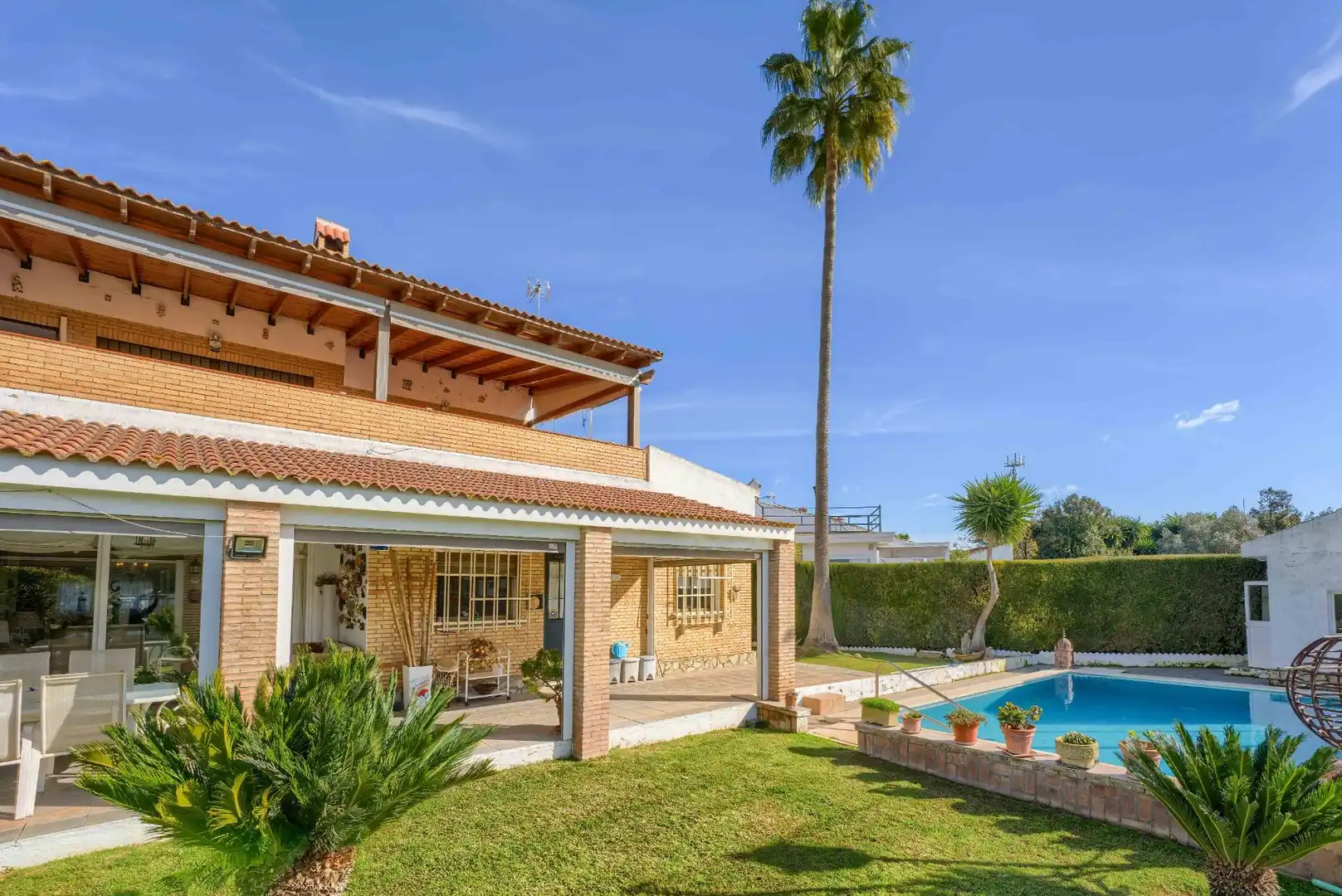 Jardín de Casa o chalet en venta en Espartinas con Aire acondicionado, Jardín privado y Terraza