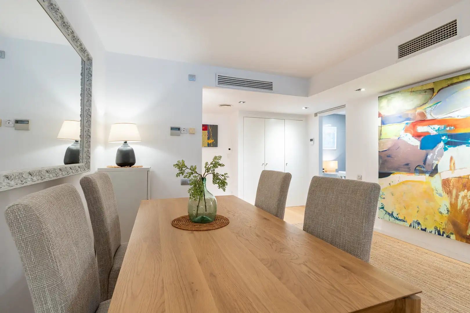 Menjador de Apartament en venda en  Palma de Mallorca amb Aire condicionat, Terrassa i Piscina comunitària