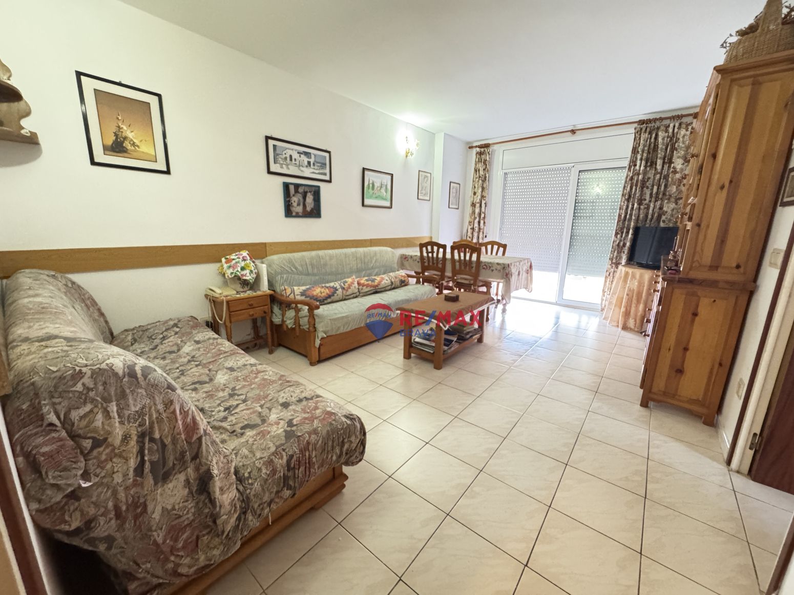Living room of Flat for sale in Tossa de Mar  with Heating, Terrace and Furnished