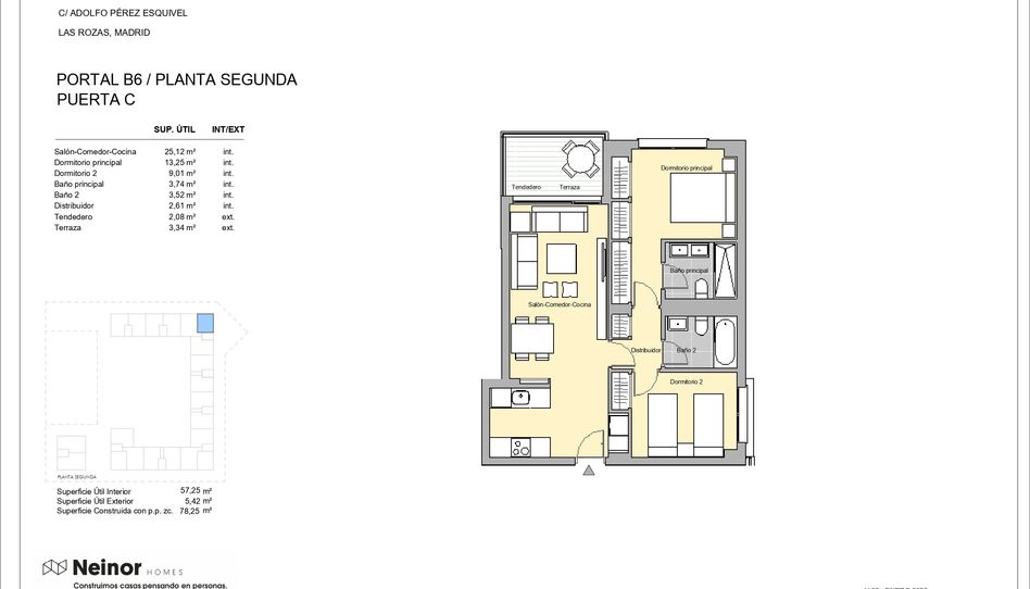 Foto 1 de Piso en venta en Calle Adolfo Pérez Esquivel, Parque Empresarial, Madrid