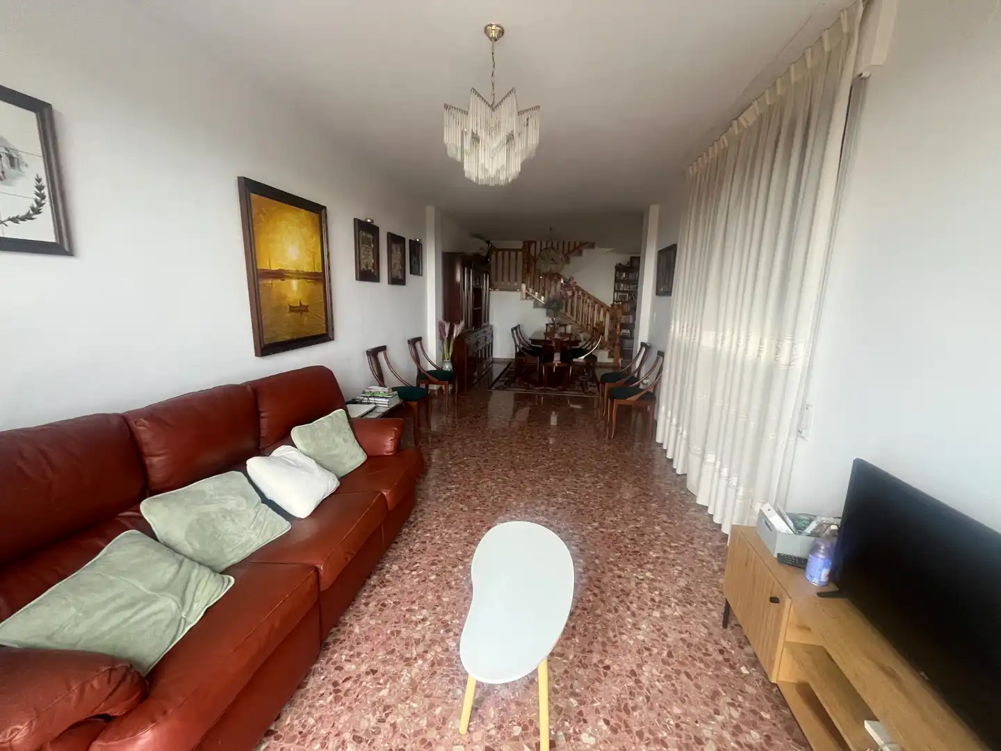 Sala de estar de Casa o chalet en venta en Chiva con Aire acondicionado, Jardín privado y Terraza