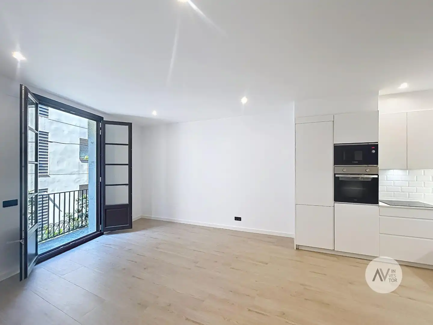 Sala de estar de Apartamento en venta en Barcelona con Aire acondicionado, Calefacción y Balcón