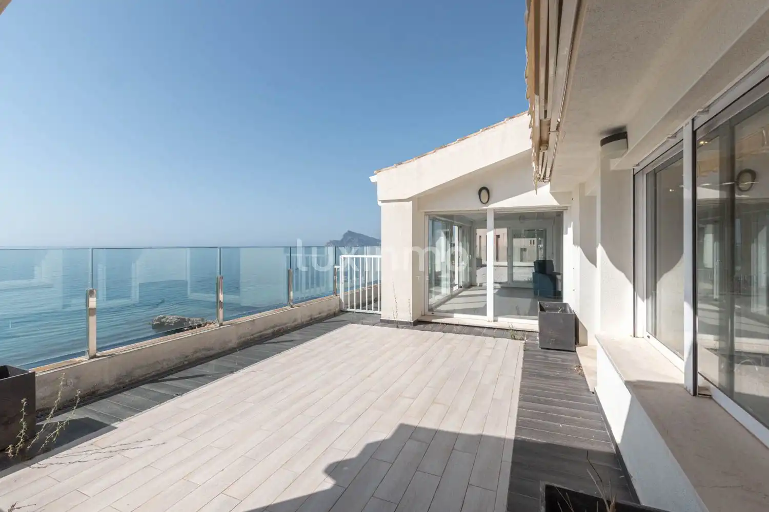 Terrasse von Dachboden zum Verkauf in Altea mit Klimaanlage, Heizung und Privatgarten