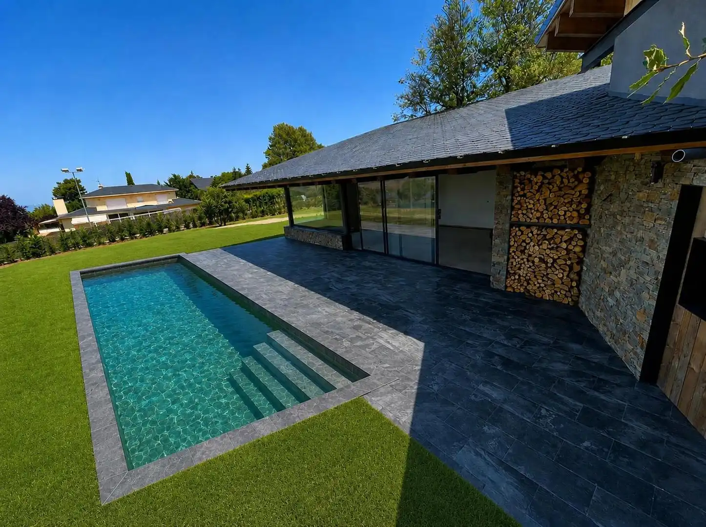 Xalet amb piscina en venda a Santa Fe
