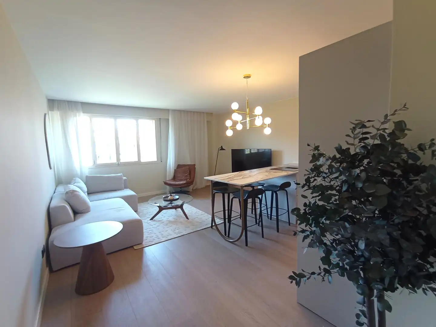 Sala de estar de Piso en venta en Barcelona con Aire acondicionado, Calefacción y Parquet