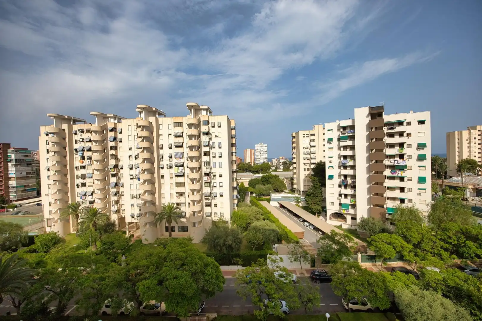 Exterior view of Flat for sale in Alicante / Alacant  with Air Conditioner, Private garden and Balcony