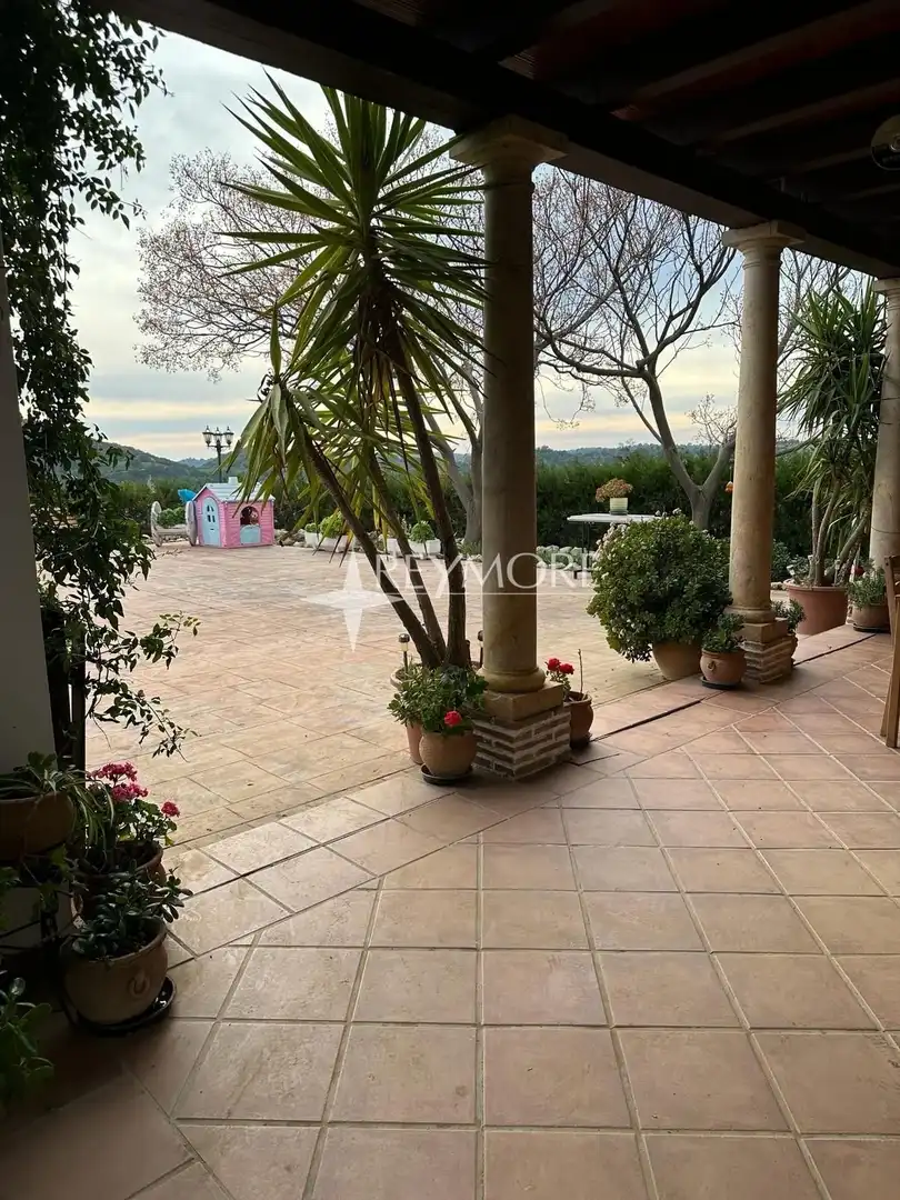 Terraza de Finca rústica en venta en La Puebla de los Infantes con Aire acondicionado, Calefacción y Jardín privado