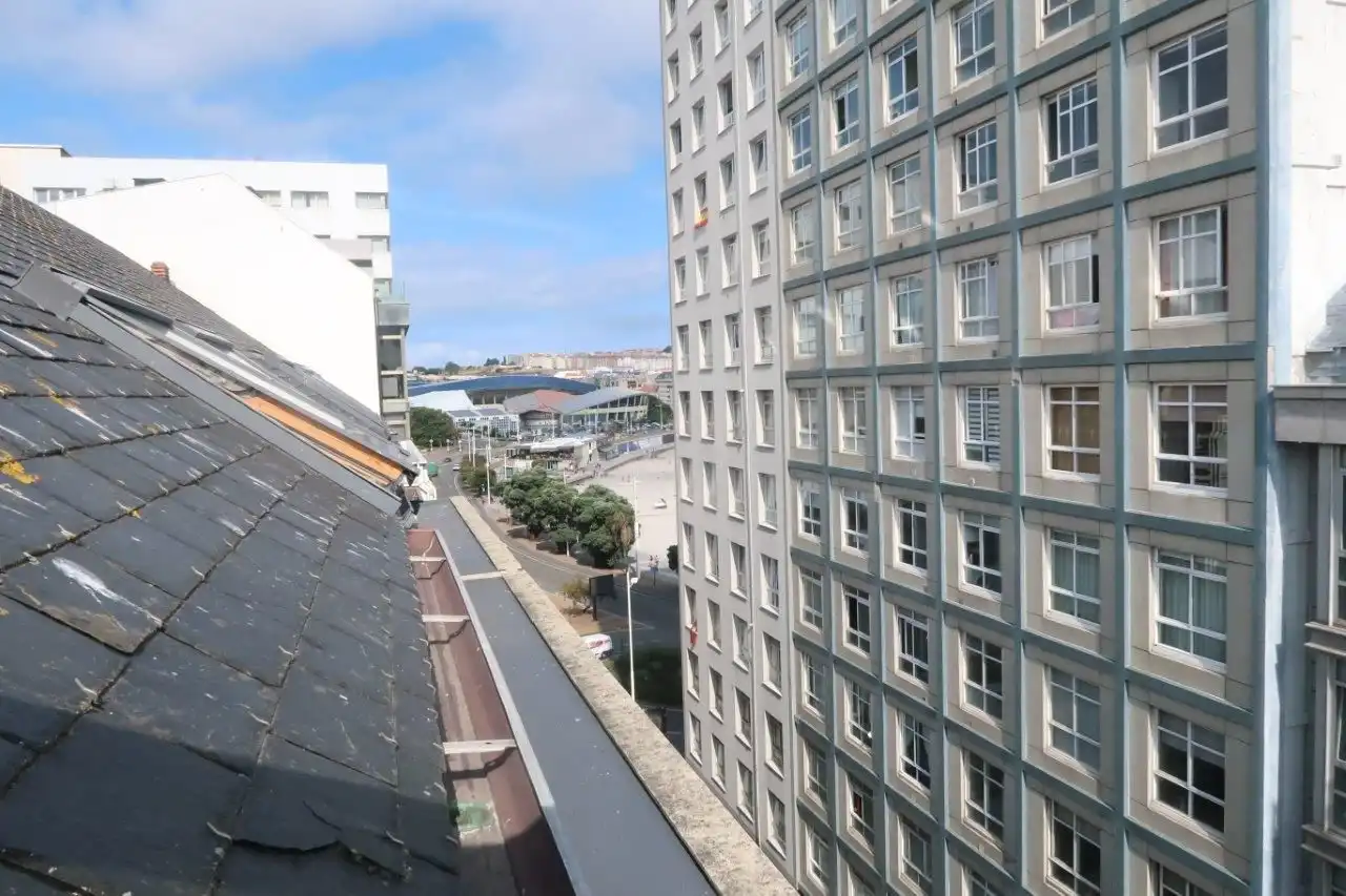 Exterior view of Flat for rent in A Coruña Capital   with Heating and Furnished