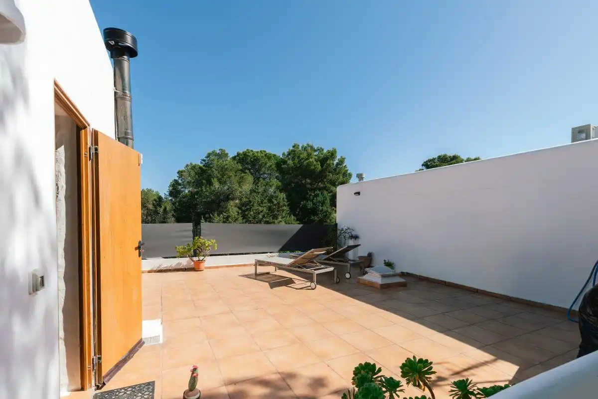 Terrassa de Casa adosada en venda en Sant Josep de sa Talaia amb Aire condicionat, Calefacció i Jardí privat