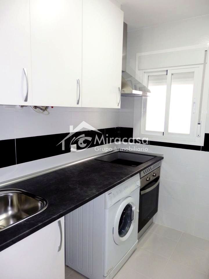 Kitchen of Flat for sale in  Madrid Capital  with Air Conditioner, Heating and Terrace