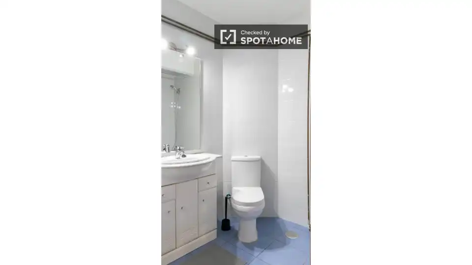 Bathroom of Flat for rent in Madrid  with Air Conditioner, Heating and Furnished