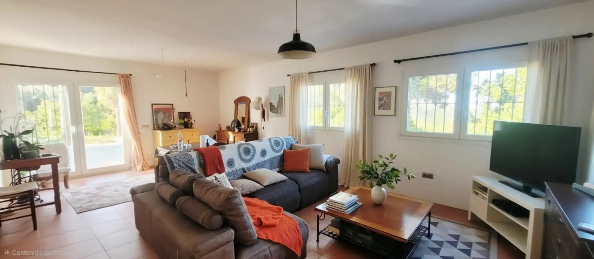 Wohnzimmer von Haus oder Chalet zum Verkauf in Tarifa mit Privatgarten, Möbliert und Ofen