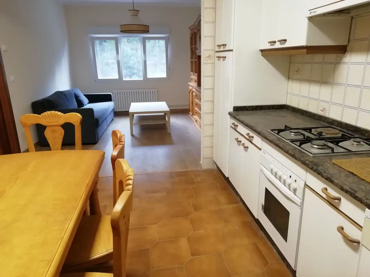 Cocina de Apartamento de alquiler en Lugo con Calefacción, Parquet y Amueblado