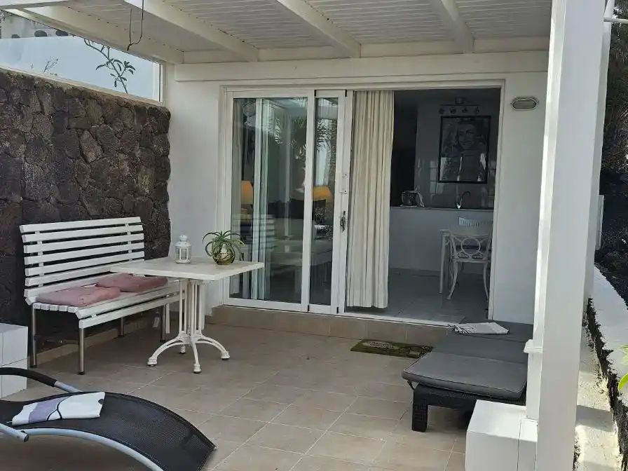 Terraza de Piso en venta en Tías con Jardín privado, Parquet y Piscina