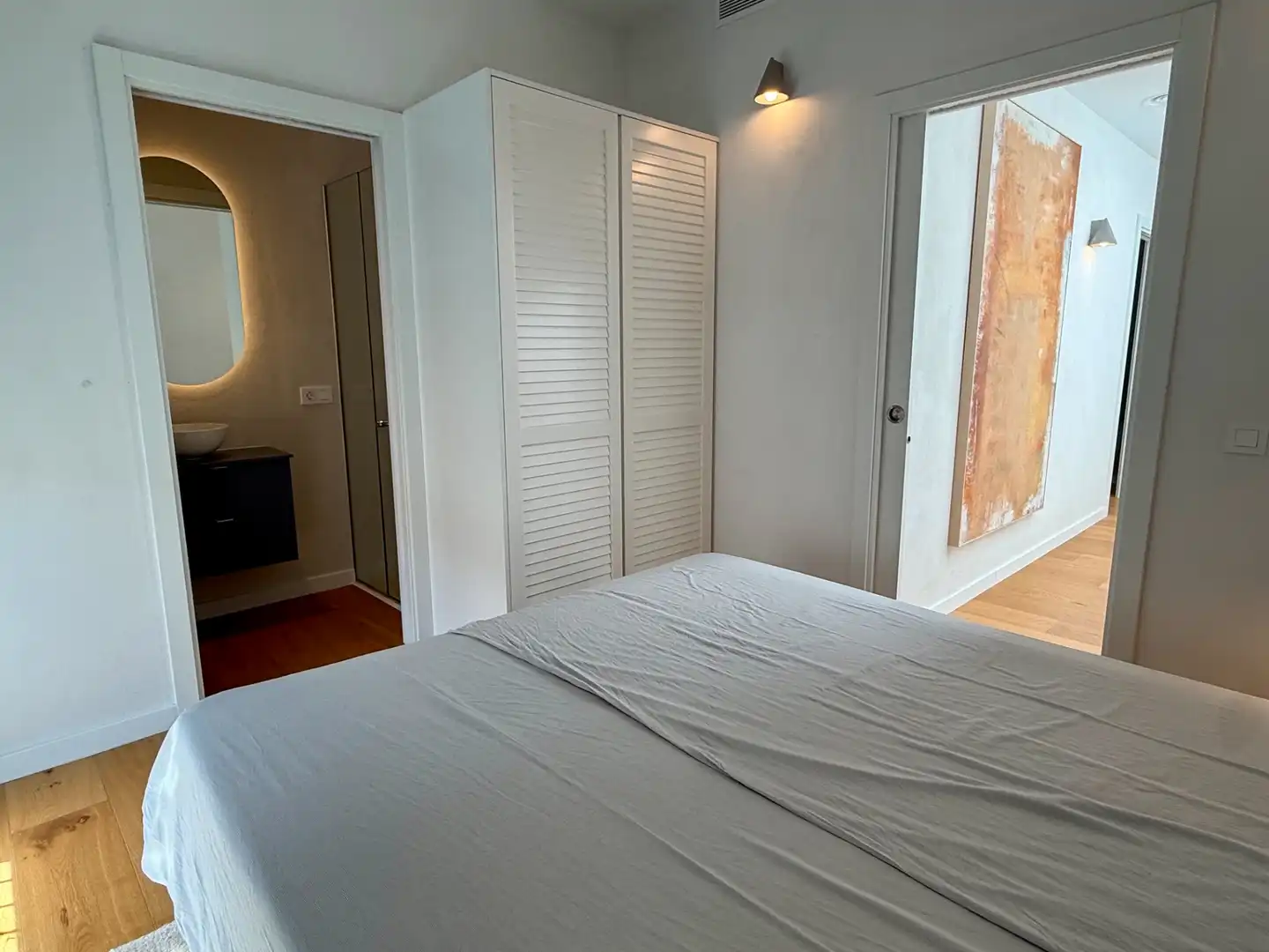 Schlafzimmer von Einfamilien-Reihenhaus zum Verkauf in Palafrugell mit Klimaanlage, Möbliert und Balkon