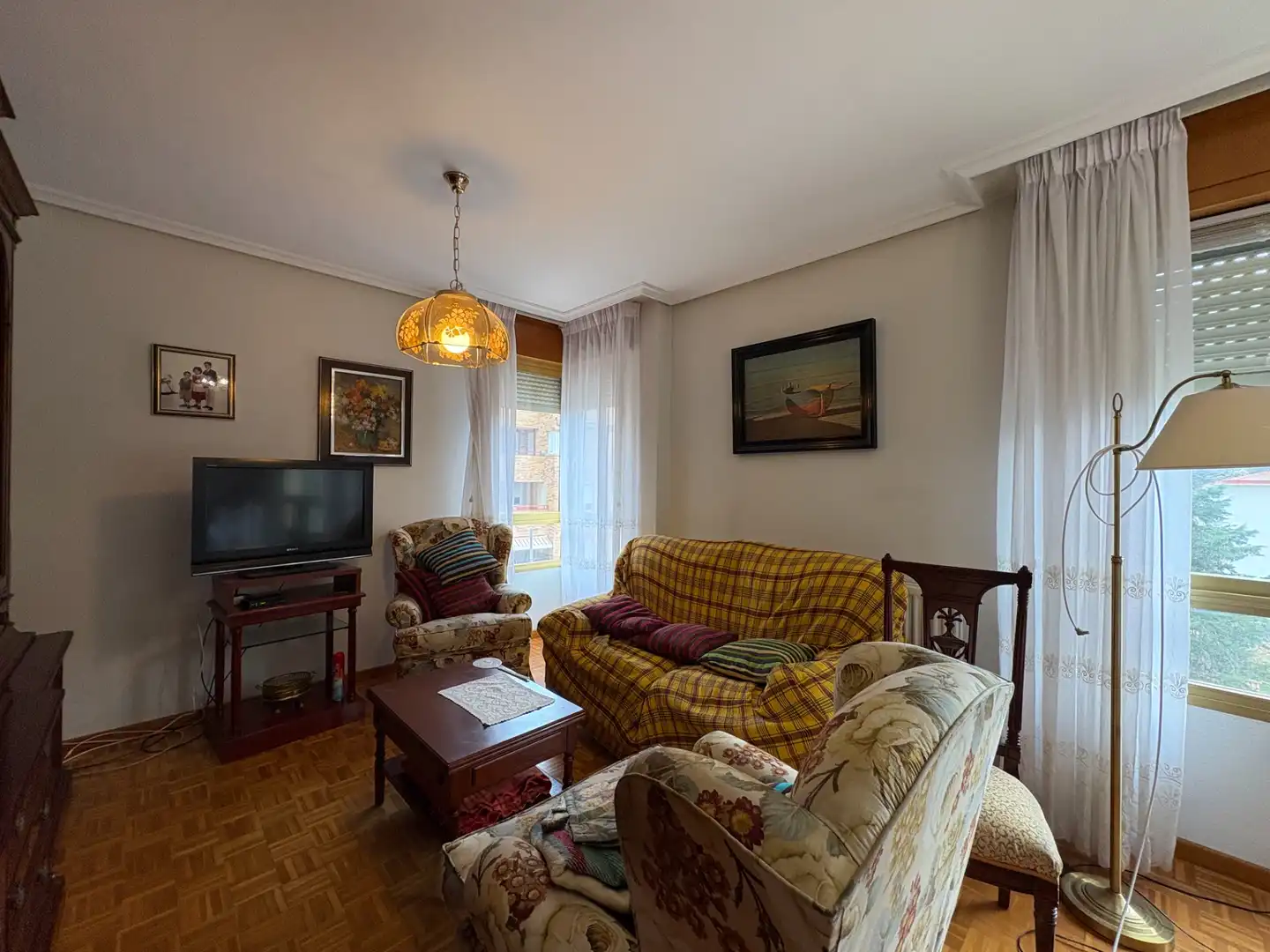 Living room of Apartments for sale in Arnedillo  with Heating, Parquet flooring and Terrace