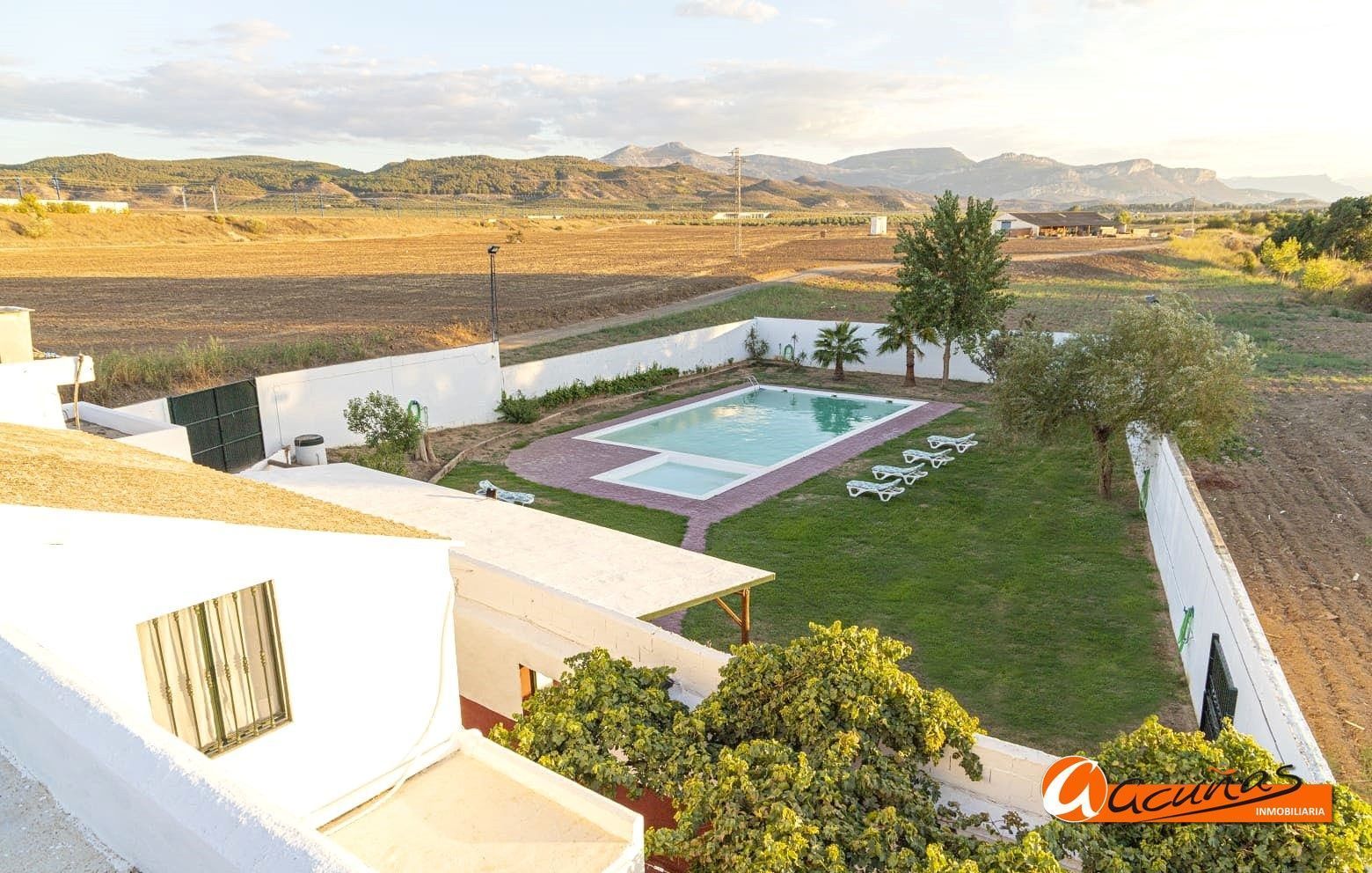 Jardí de Finca rústica en venda en Antequera amb Jardí privat, Terrassa i Piscina