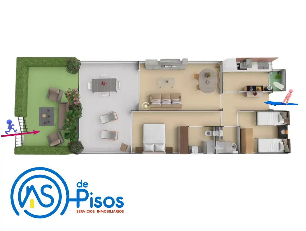 Apartament de lloguer en Mont-roig del Camp amb Aire condicionat, Calefacció i Jardí privat