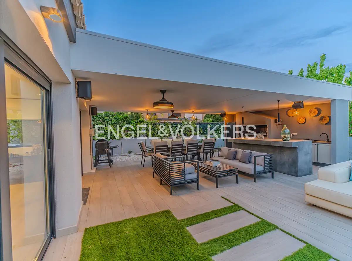 Terraza de Casa o chalet en venta en Mutxamel con Aire acondicionado, Calefacción y Jardín privado