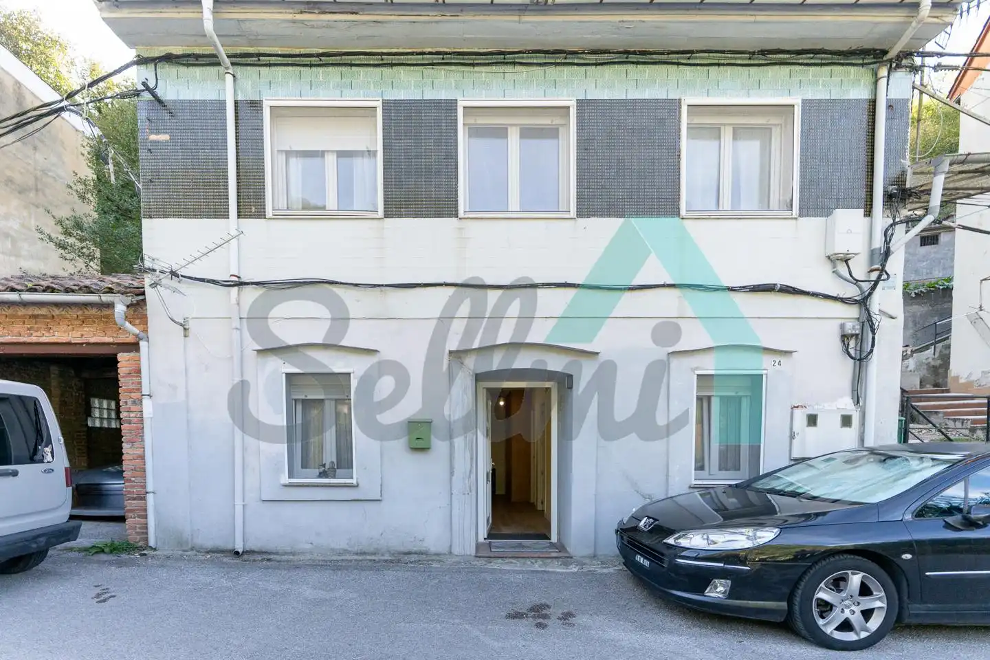 Exterior view of Ground floor for sale in Langreo  with Heating, Storage room and Furnished
