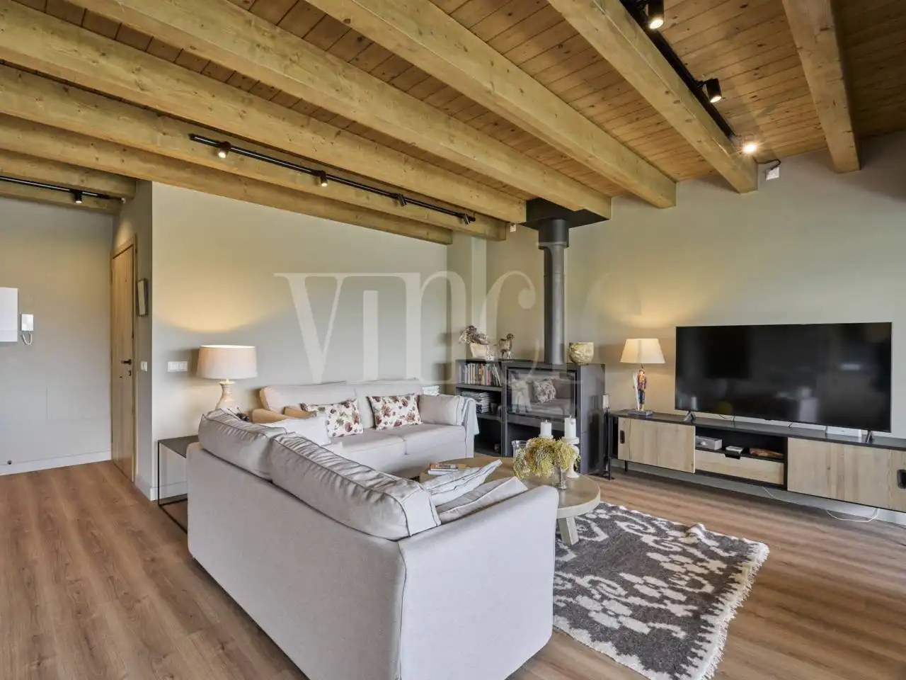 Sala d'estar de Casa o xalet en venda en Ger amb Calefacció, Jardí privat i Parquet