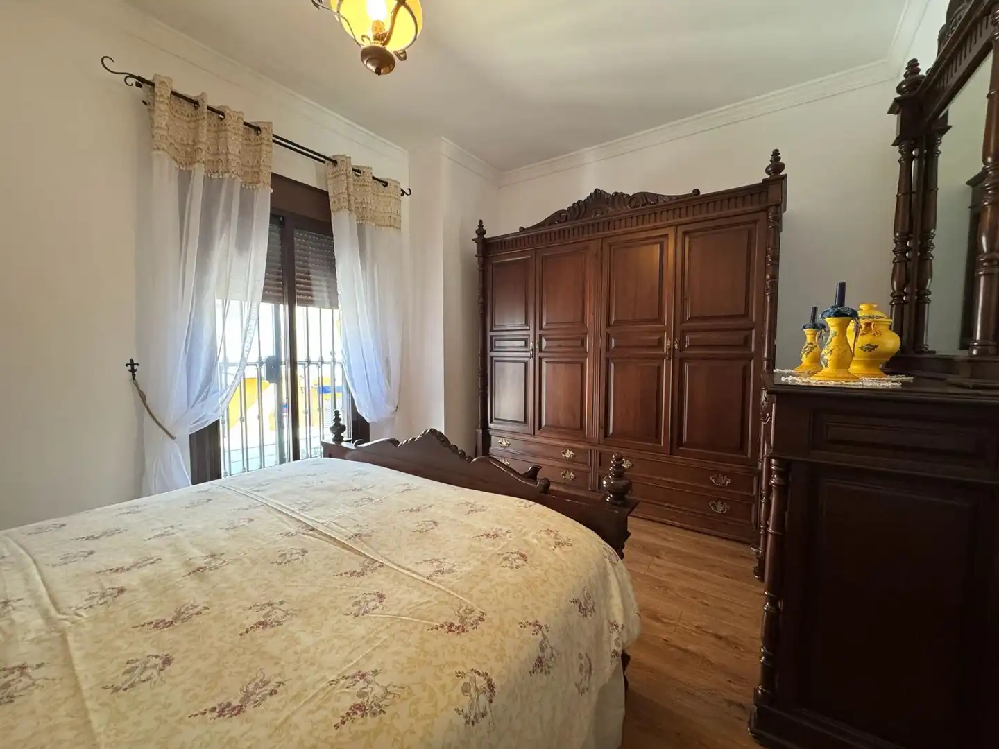 Schlafzimmer von Einfamilien-Reihenhaus zur Miete in Mijas mit Klimaanlage, Terrasse und Möbliert