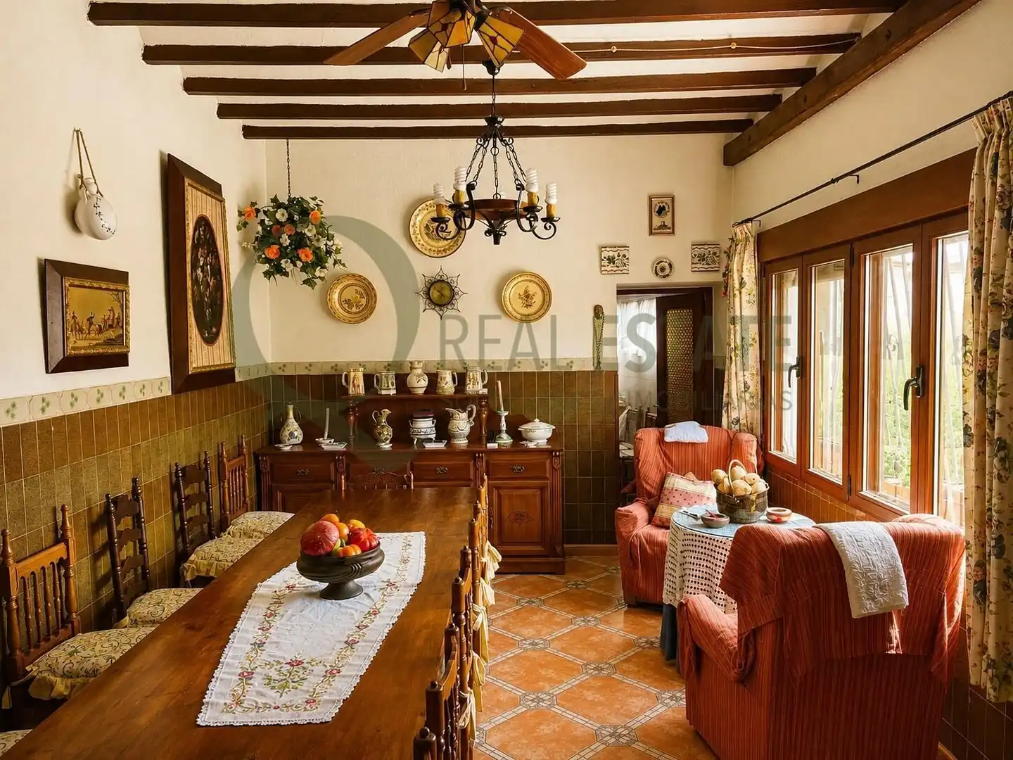 Comedor de Casa o chalet en venta en Villena con Jardín privado, Piscina y Amueblado