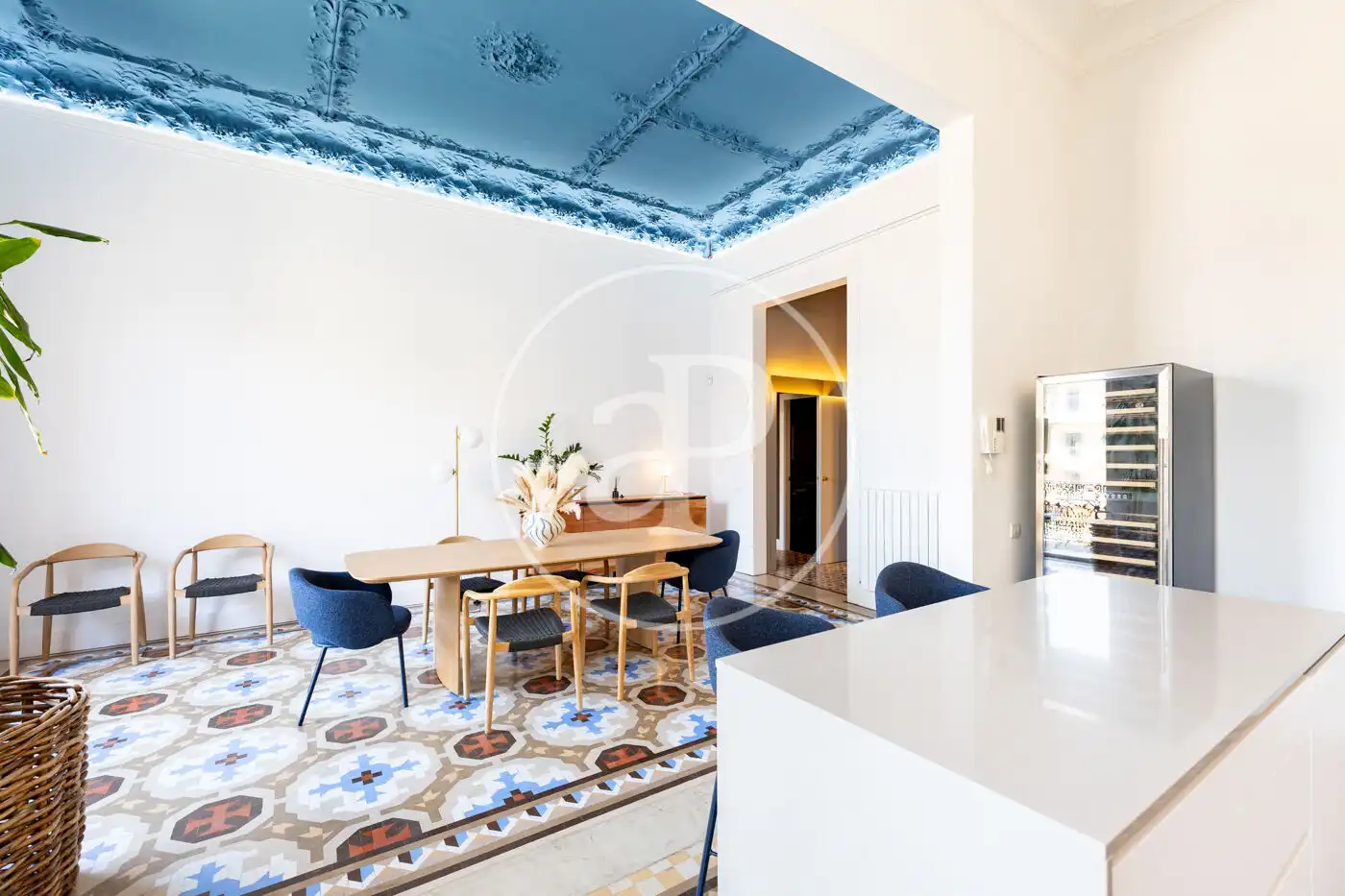 Esszimmer von Wohnung zur Miete in Barcelona mit Klimaanlage, Heizung und Möbliert
