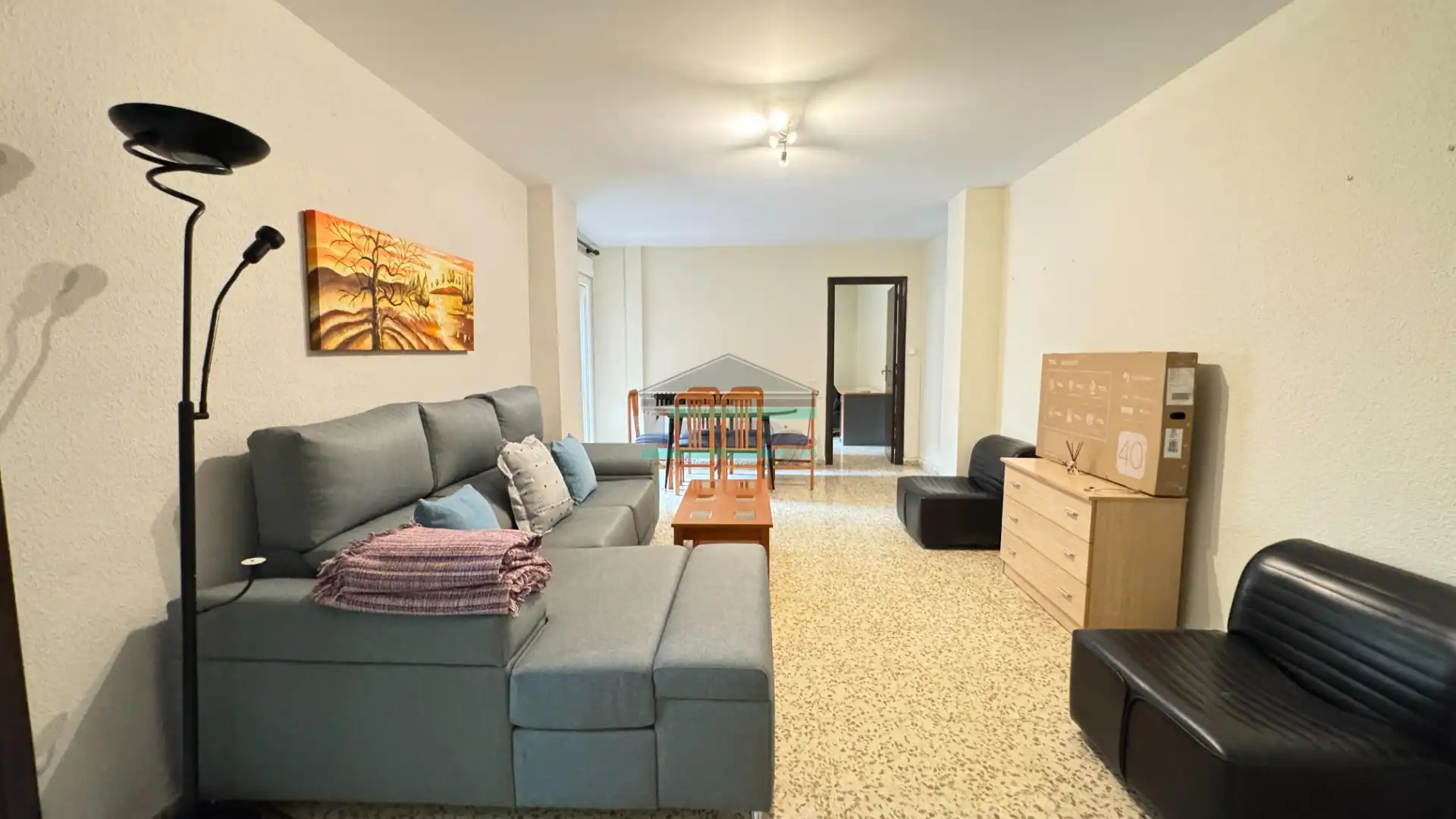 Living room of Flat for share in Granada  with Heating, Furnished and Oven