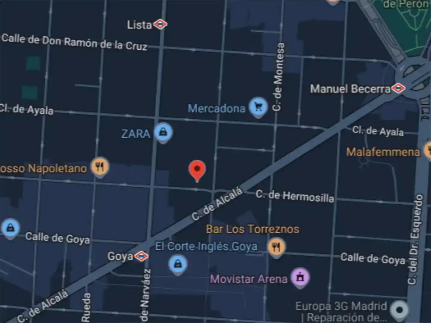 Außenansicht von Geschaftsraum zum Verkauf in Barrio de Salamanca