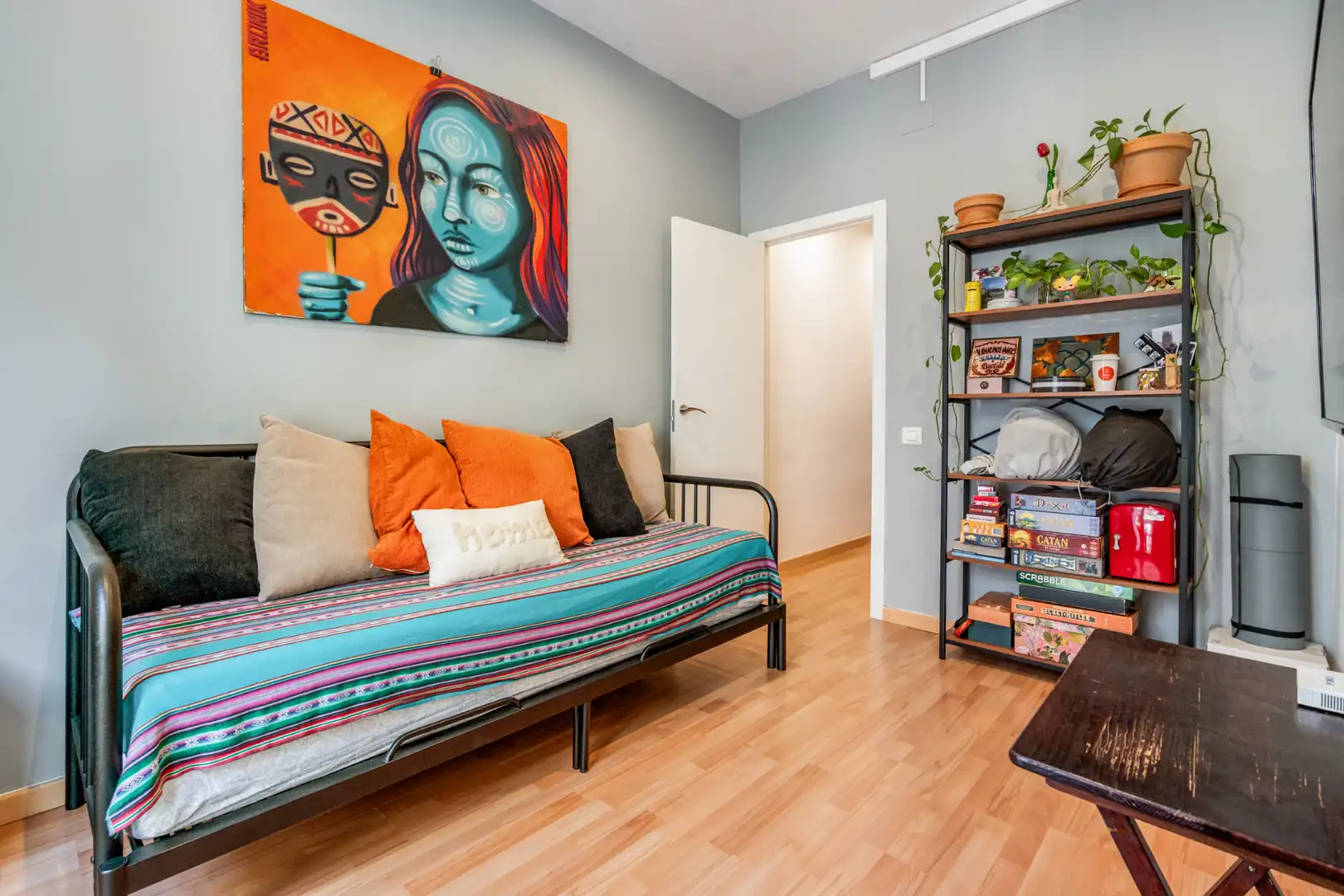 Schlafzimmer von Wohnung zum Verkauf in Barcelona mit Klimaanlage, Heizung und Balkon