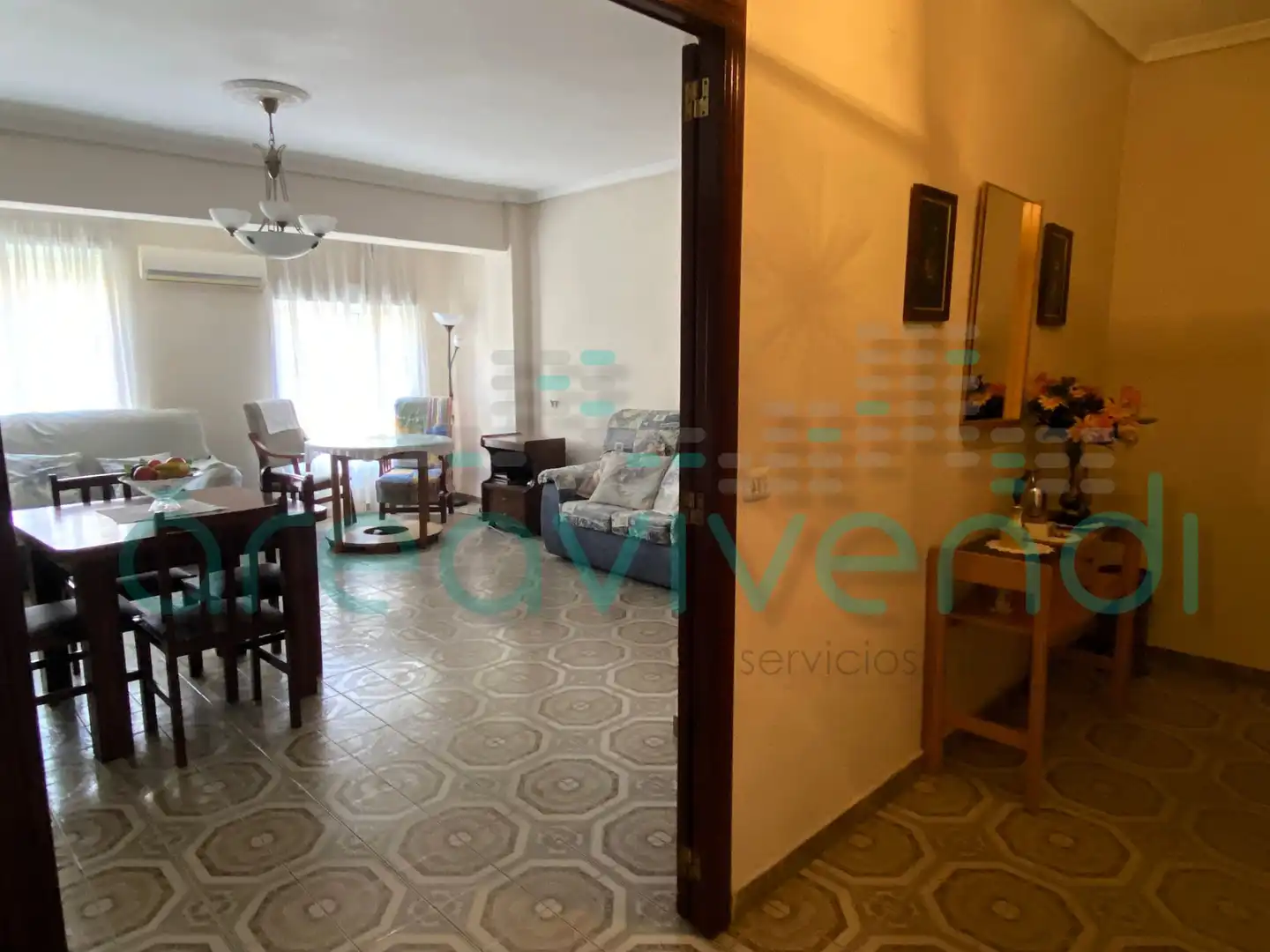 Sala de estar de Piso en venta en Castellón de la Plana / Castelló de la Plana con Aire acondicionado y Amueblado