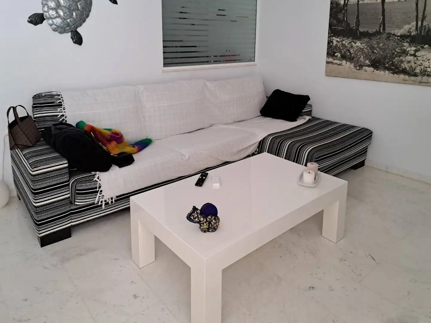 Sala d'estar de Apartament en venda en Jávea / Xàbia amb Aire condicionat, Jardí privat i Traster