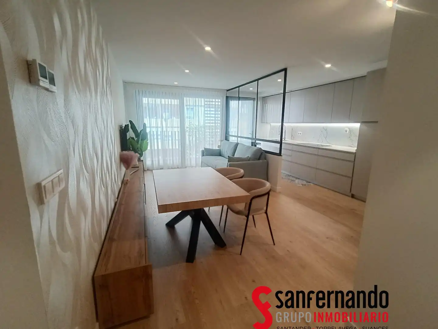 Esszimmer von Wohnung zur Miete in Santander mit Heizung, Möbliert und Balkon