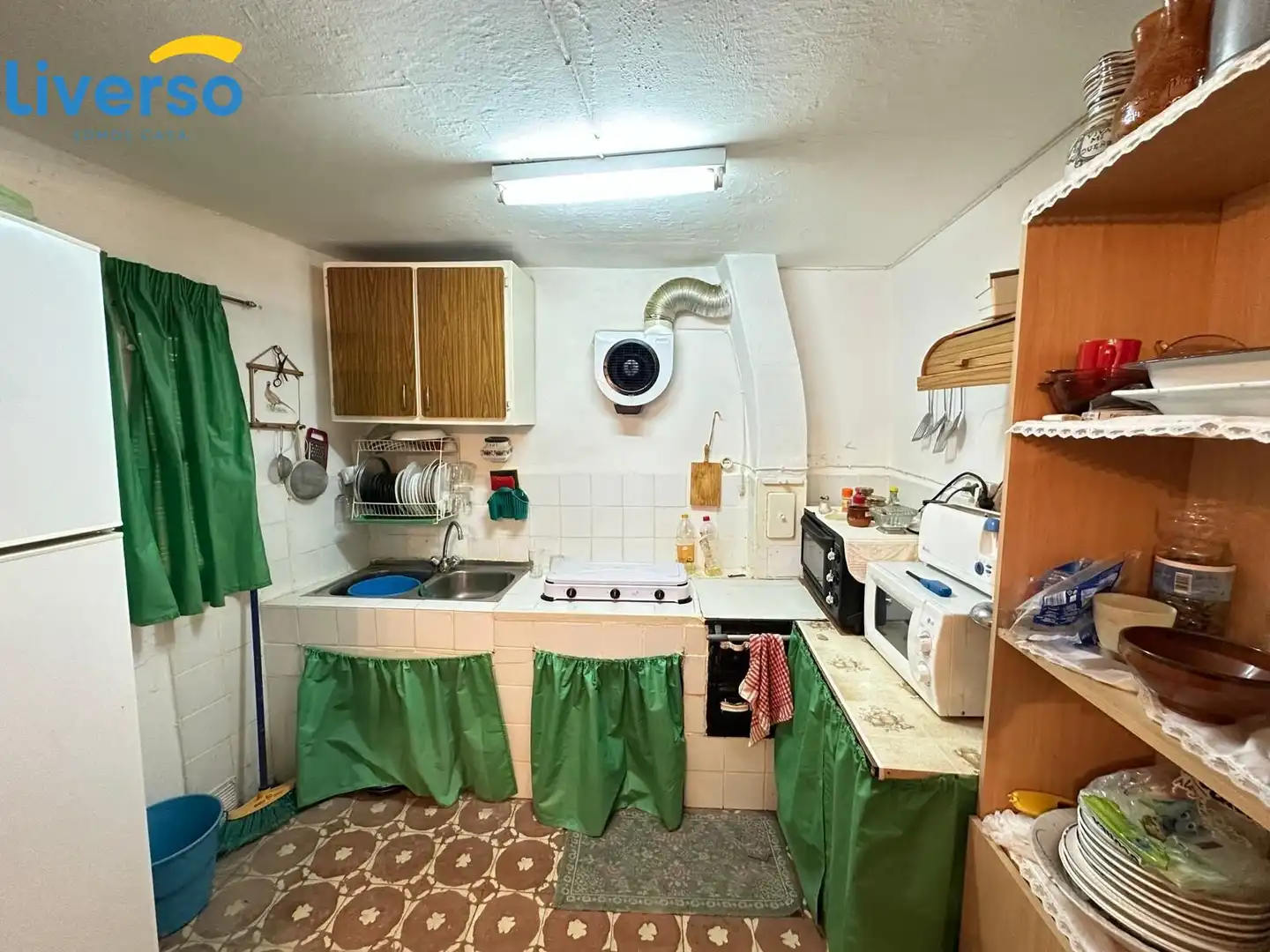 Cuina de Casa o xalet en venda en San Martín de Rubiales amb Moblat