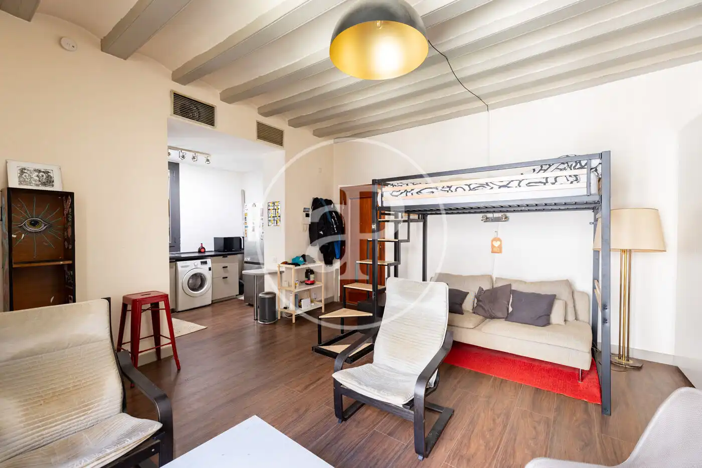 Sala d'estar de Pis en venda en Barcelona amb Aire condicionat i Calefacció
