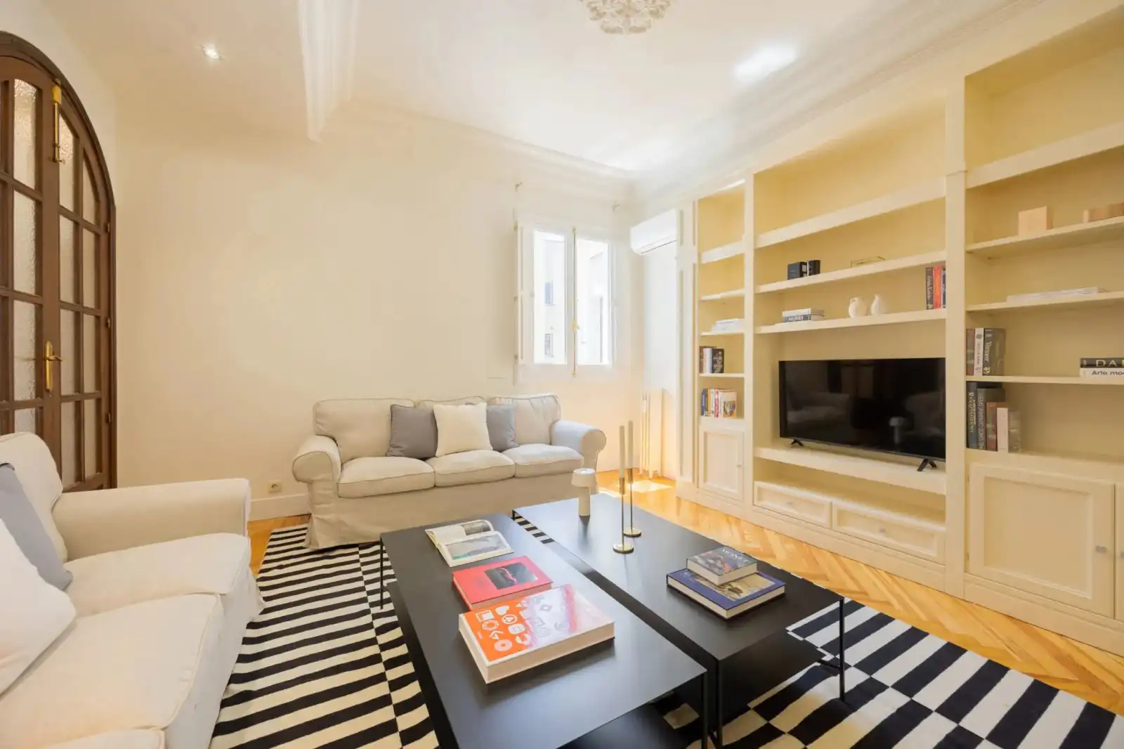 Sala d'estar de Pis de lloguer en Barrio de Salamanca