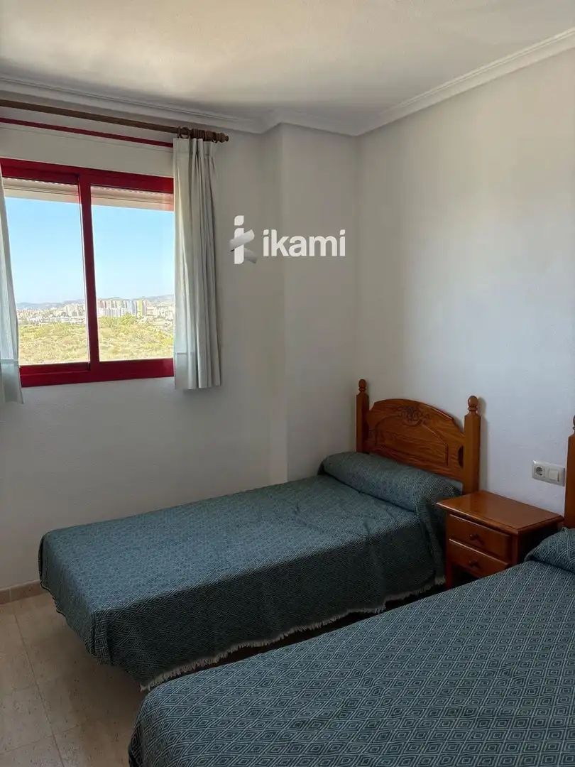 Schlafzimmer von Wohnung zur Miete in Villajoyosa / La Vila Joiosa mit Klimaanlage, Heizung und Terrasse