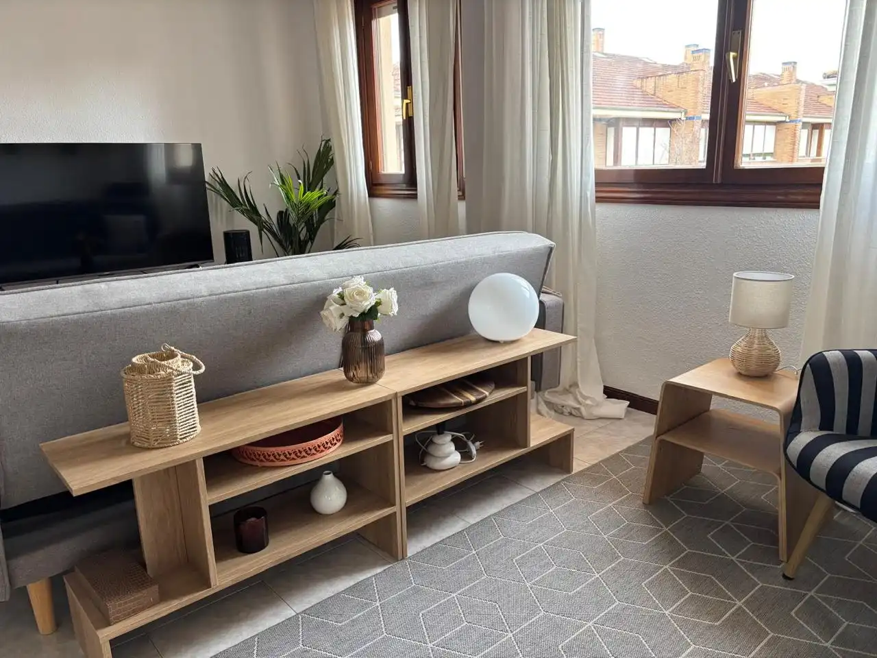 Wohnzimmer von Haus oder Chalet zur Miete in Laredo mit Privatgarten und Terrasse