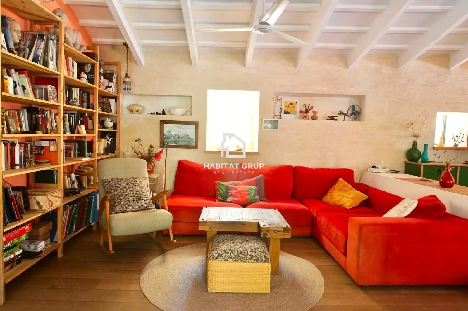 Sala de estar de Casa o chalet en venta en Maó - Mahón con Calefacción, Jardín privado y Terraza