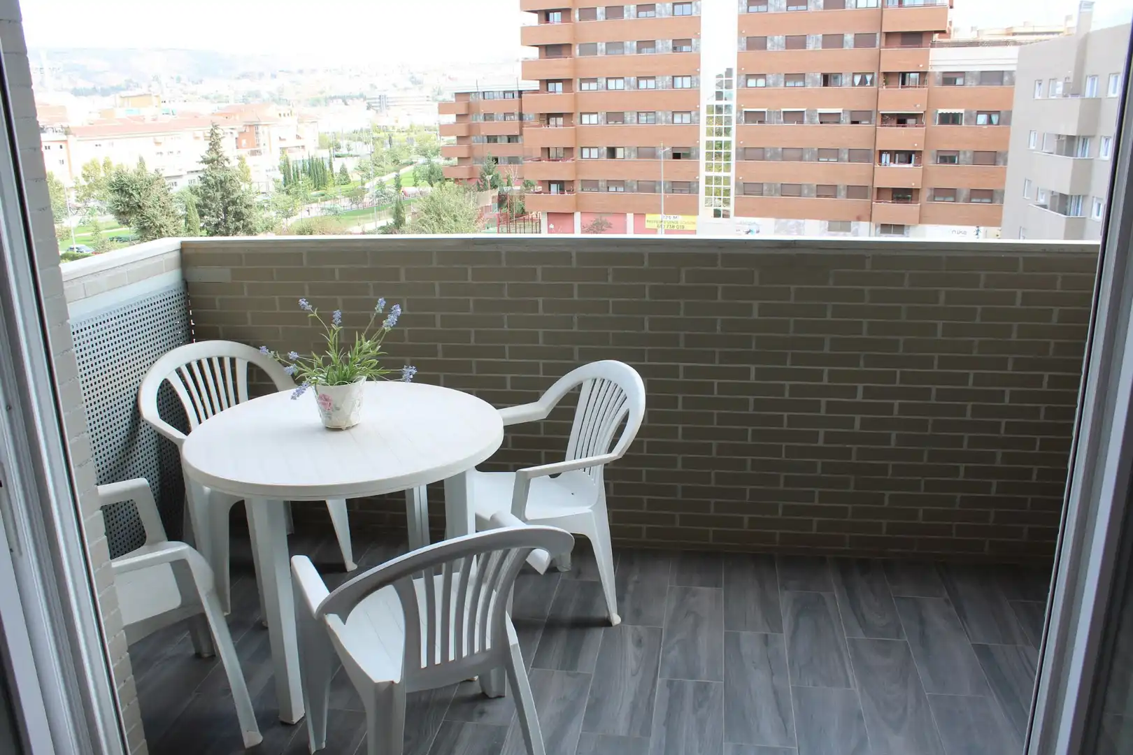 Terrace of Flat for rent in Granada  with Air Conditioner, Heating and Terrace