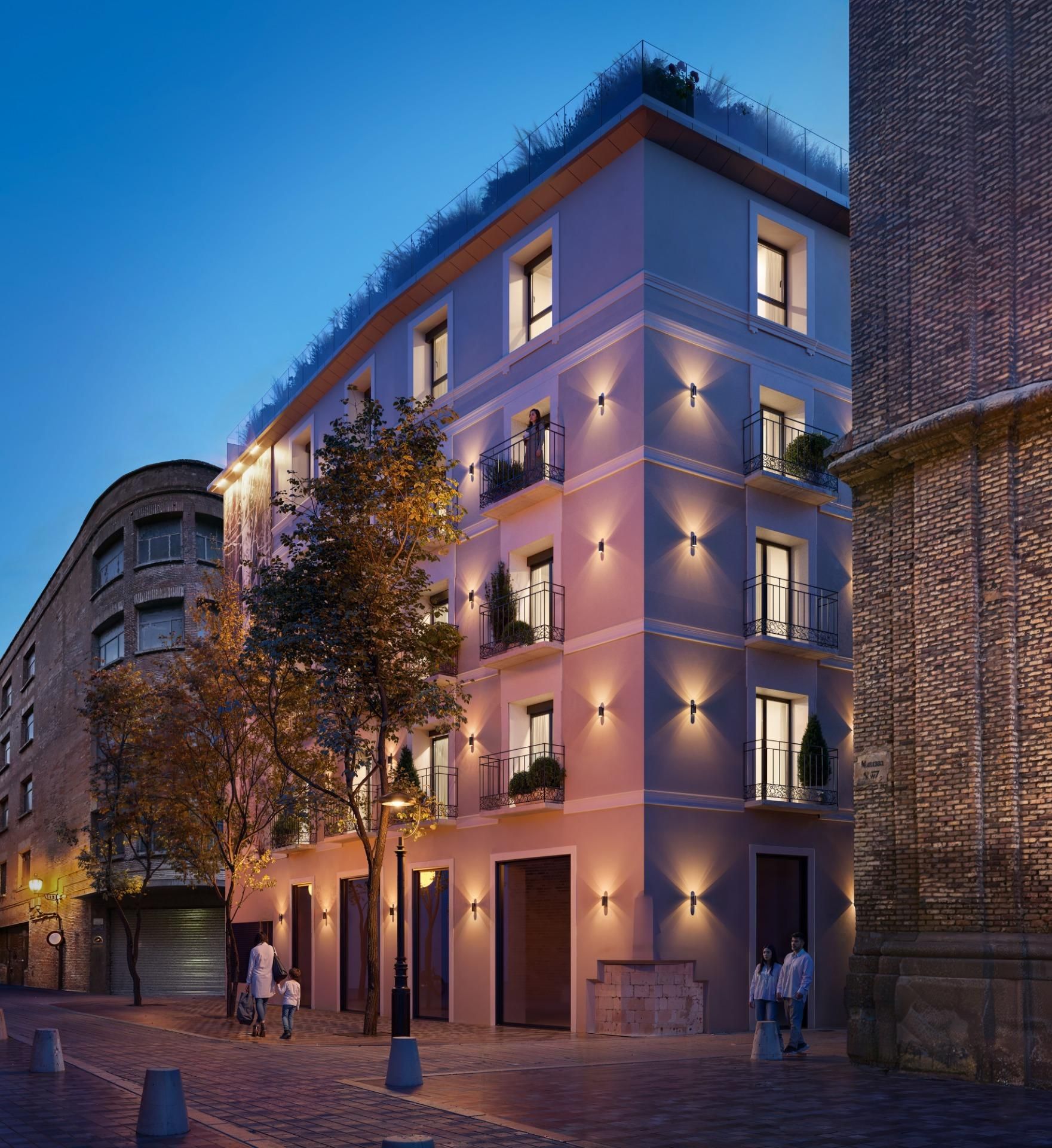 Exterior view of Flat for sale in  Zaragoza Capital  with Air Conditioner, Heating and Balcony