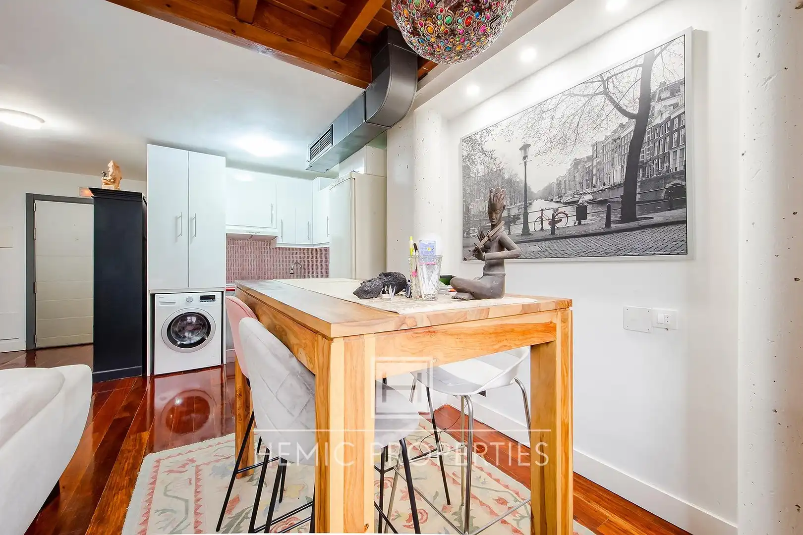 Küche von Loft zum Verkauf in Madrid mit Heizung, Parkett und Gemeinschaftspool
