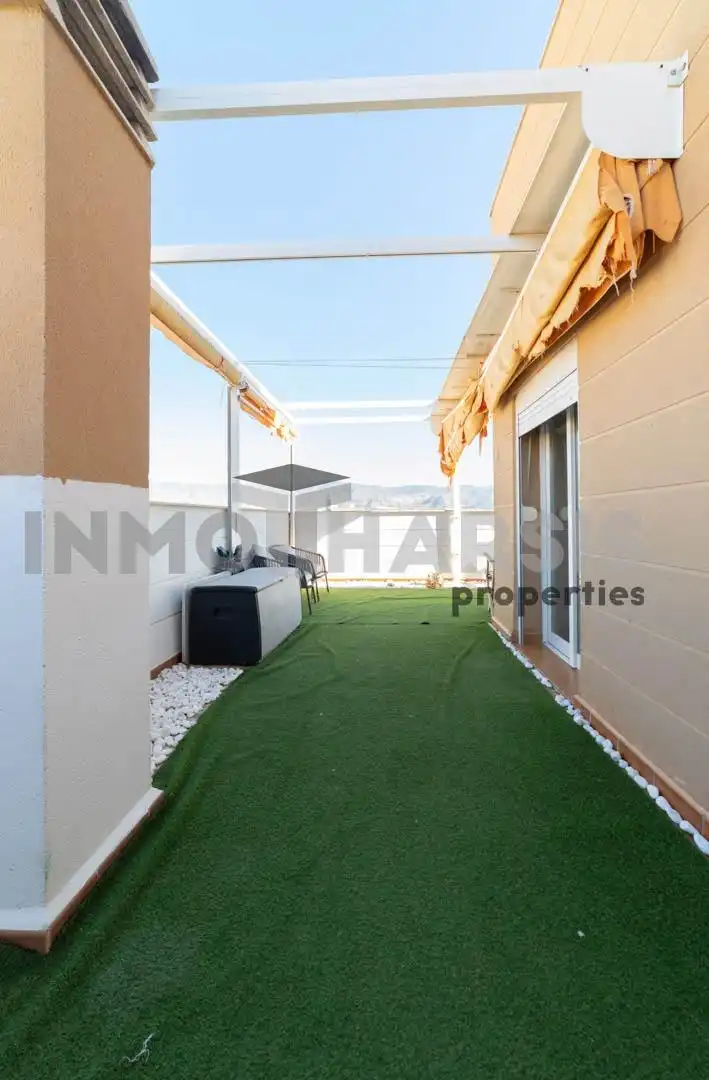 Terrace of Attic for sale in Roquetas de Mar  with Air Conditioner, Heating and Private garden