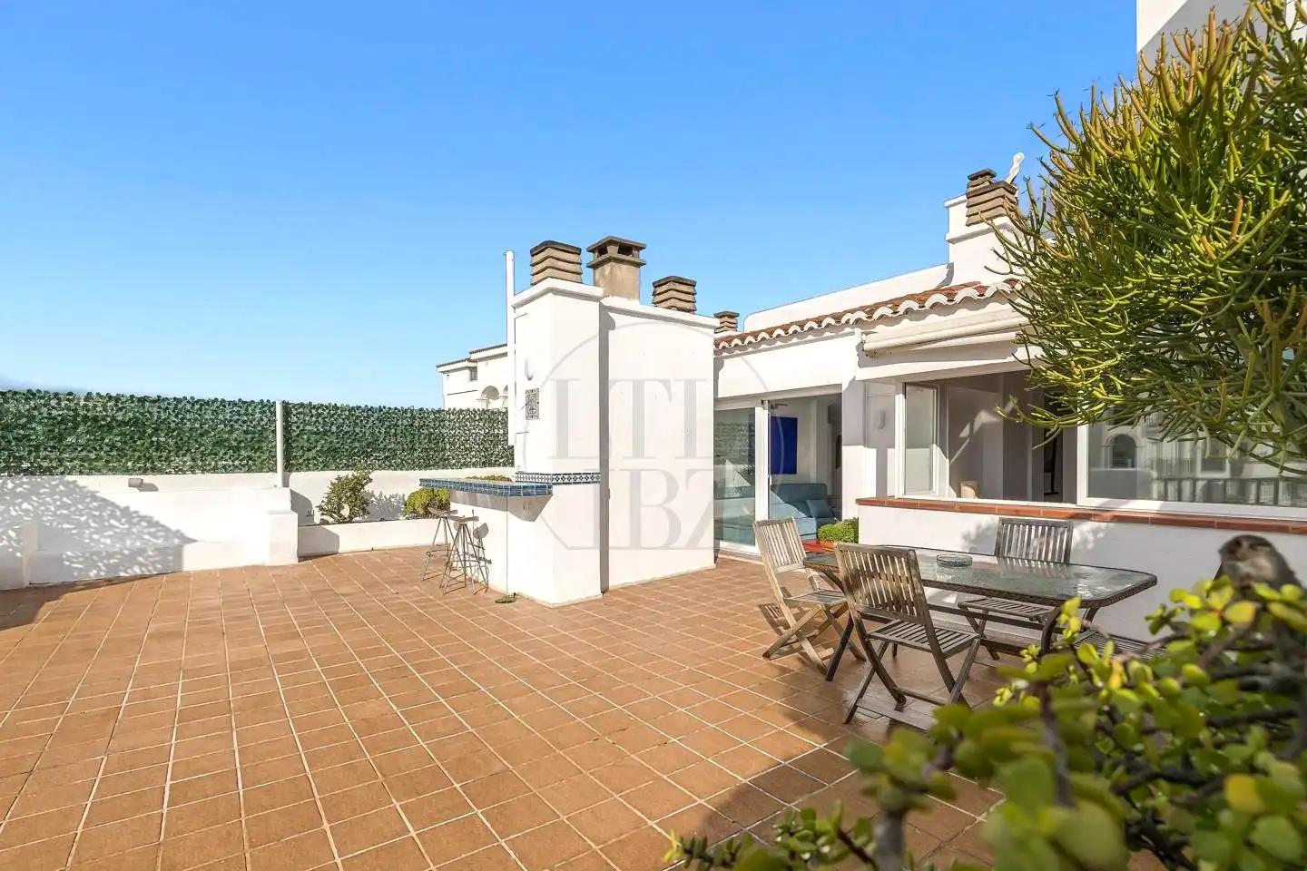 Terrasse von Dachboden zur Miete in Eivissa mit Terrasse, Möbliert und Internet