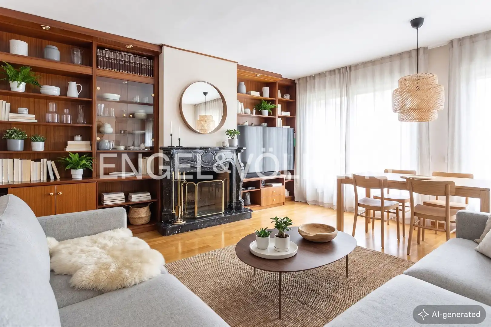 Sala d'estar de Casa o xalet en venda en Barcelona amb Aire condicionat, Calefacció i Parquet